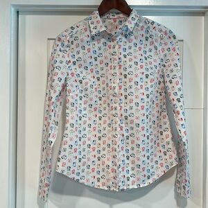 Pre-loved Boden Classic Shirt - Dog print Sz 6R
